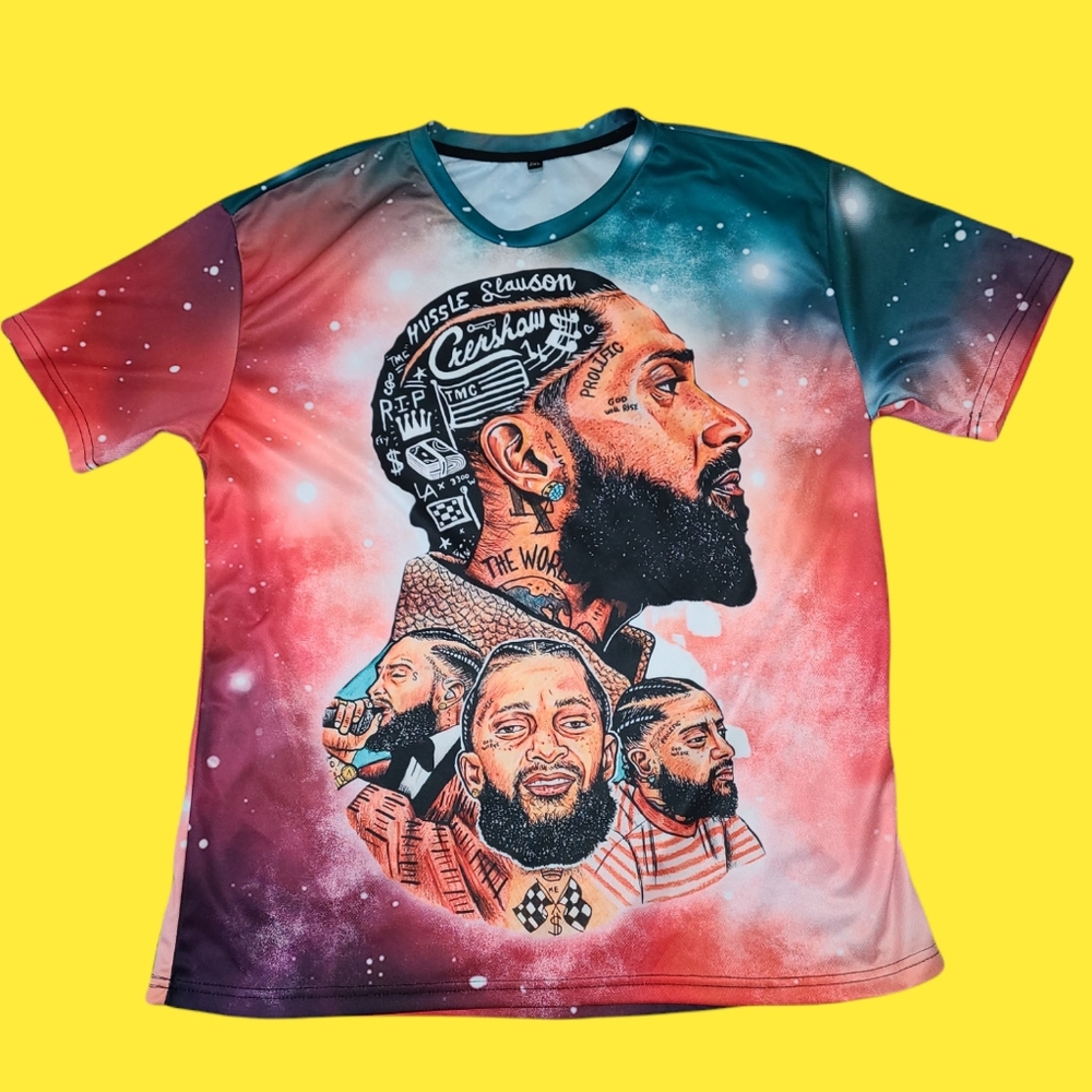 Nippsey Hussle artwork shirt, Size XL
